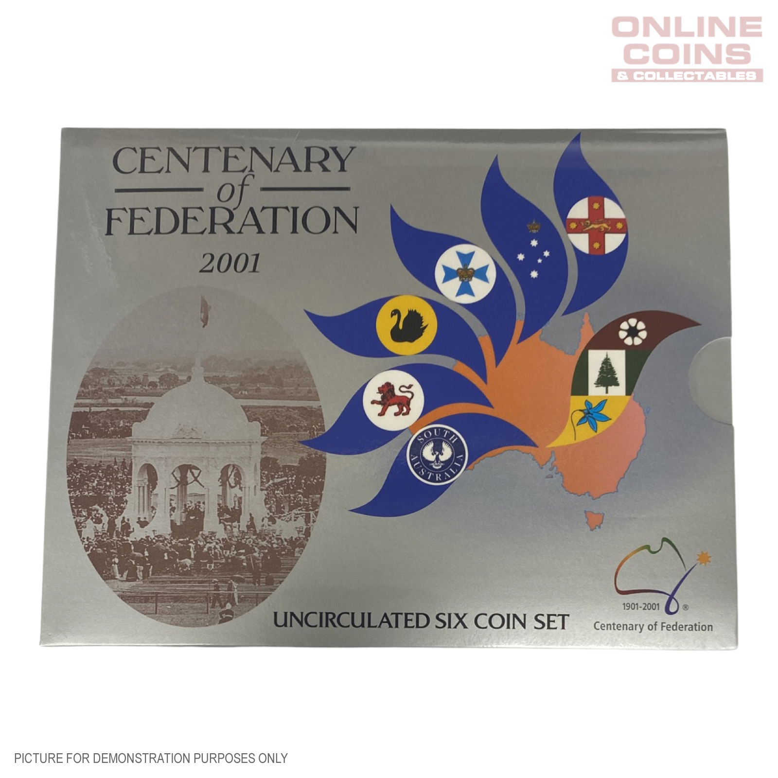 2001 Six Coin Uncirculated Year Set - Centenary of Federation